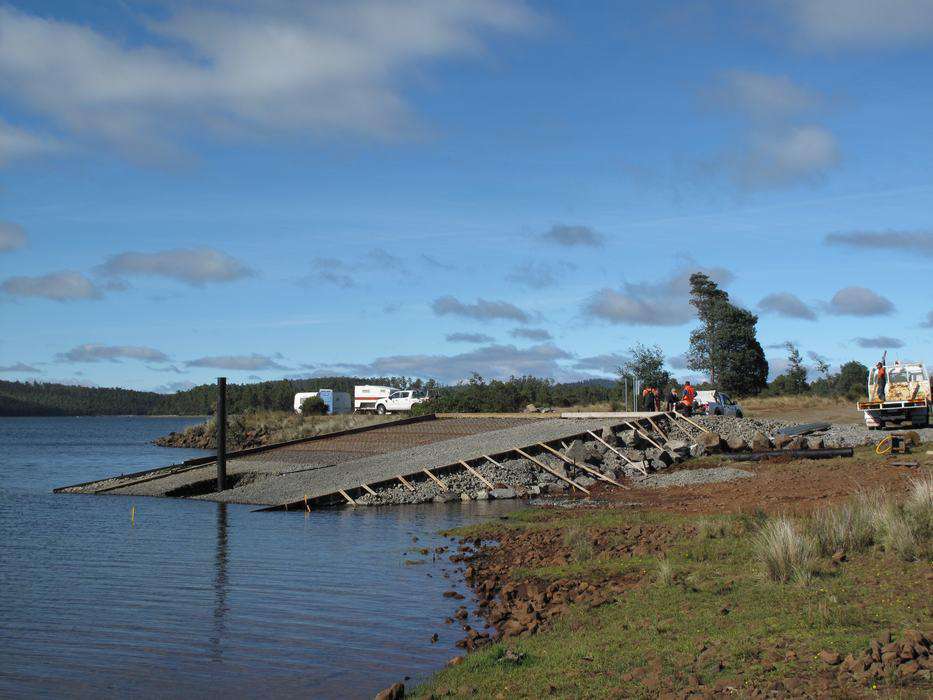 Bradys Lake Whitewater boat ramp takes shape