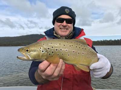 IFS Manager (Hatchery and Stocking) with a Curries River Reservoir brown trout