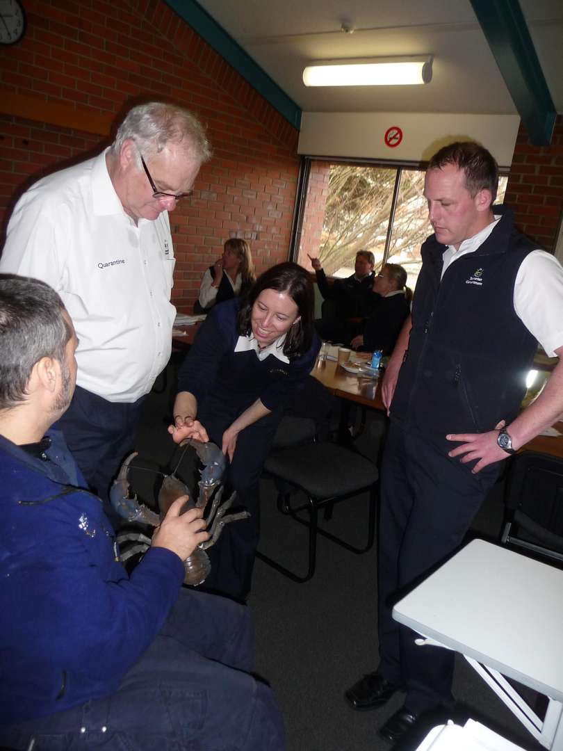 Inland Fisheries Service provides training for Quarantine Tasmania