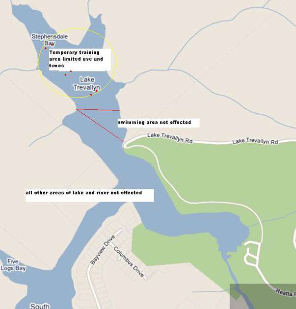 Recreational use of Lake Trevallyn