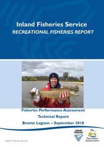 The cover page of the Bronte Lagoon Fishery Performance Assessment Report 2018
