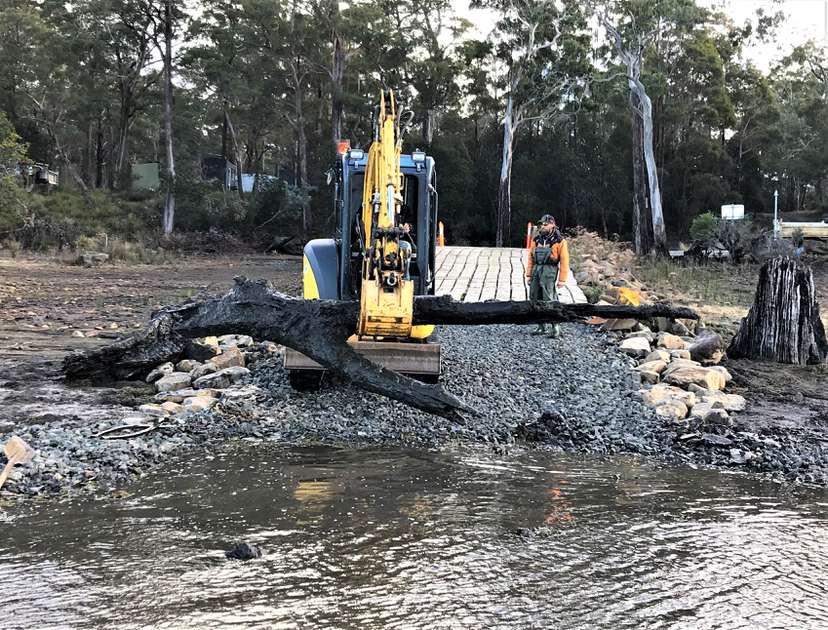 Tooms Lake boat ramp upgrade