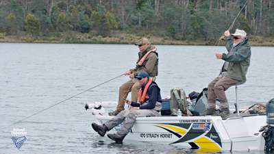 Fly Fishing on Woods Lake and Fours Springs Lake Tasmania