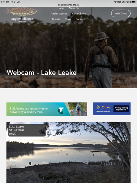 Lake Leake webcam launched