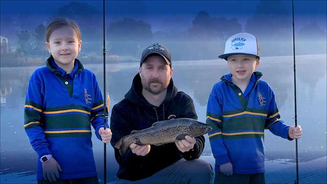 Tagged trout caught on the River Derwent